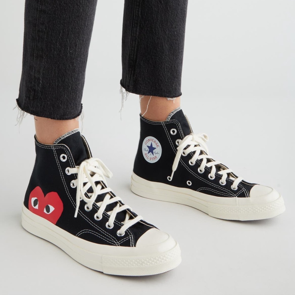 Comme des Garçons PLAY x Converse Chuck Taylor Hidden Heart High Top Sneaker